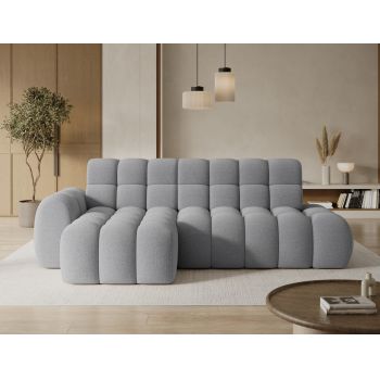 Coltar extensibil dreapta 3 locuri ELTAP, Ceedro, 283x165x98 cm, lemn/poliester, gri deschis