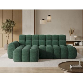 Coltar extensibil dreapta 3 locuri ELTAP, Ceedro, 283x165x98 cm, lemn/poliester, verde inchis