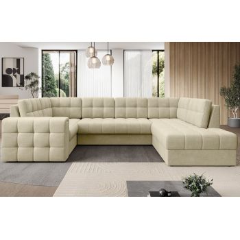 Coltar extensibil dreapta 5 locuri ELTAP, RT-04MO, Blewett, 299x198x82 cm, lemn/poliester, bej