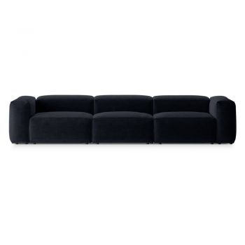 Canapea albastru-închis 364 cm Bergano – Cosmopolitan Design