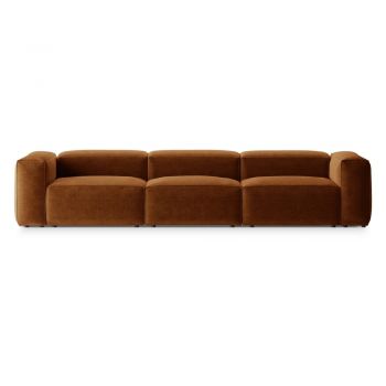 Canapea cărămizie 364 cm Bergano – Cosmopolitan Design