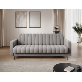 Canapea extensibila 3 locuri ELTAP, Roneyy, 212x89x86 cm, lemn/poliester, gri