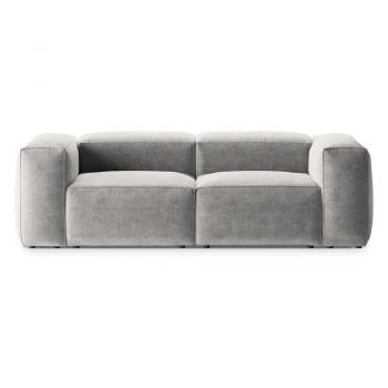 Canapea gri deschis 224 cm Bergano – Cosmopolitan Design