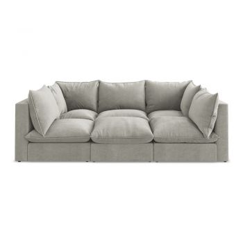 Canapea gri deschis 255 cm Manao – Makamii