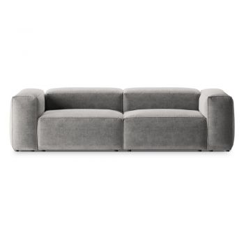 Canapea gri deschis 264 cm Bergano – Cosmopolitan Design