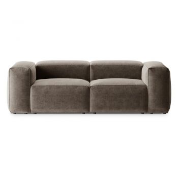 Canapea maro 224 cm Bergano – Cosmopolitan Design
