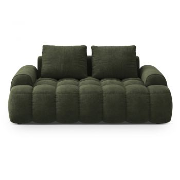 Canapea verde cu tapițerie din catifea 175 cm Linz – Cosmopolitan Design