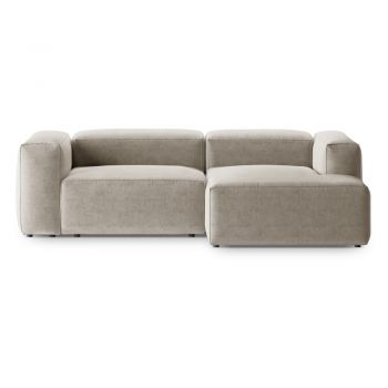 Colțar bej (cu colț pe partea dreaptă/cu șezlong) Bergano – Cosmopolitan Design