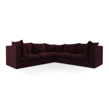 Colțar burgundy Manao – Makamii