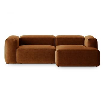 Colțar cărămiziu (cu colț pe partea dreaptă/cu șezlong) Bergano – Cosmopolitan Design
