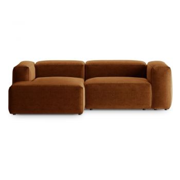 Colțar cărămiziu (cu colț pe partea stângă/cu șezlong) Bergano – Cosmopolitan Design