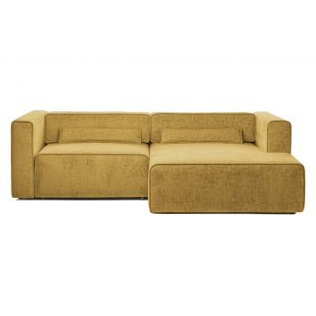 Colțar Extensibil 3 locuri ZANETTO, cu ladă de depozitare, 240x157x70 cm