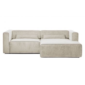 Colțar Extensibil 3 locuri ZANETTO, cu ladă de depozitare, 240x157x70 cm