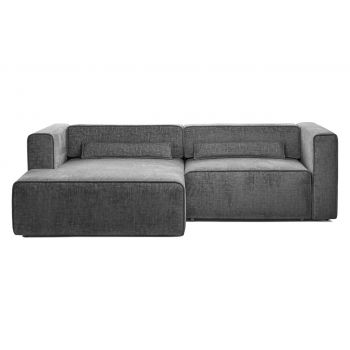 Colțar Extensibil 3 locuri ZANETTO, cu ladă de depozitare, 240x160x70 cm