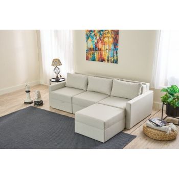 Coltar, Balcab Home, 825BLC5271, Cadru: 100% LEMN DE BRAD, Crem