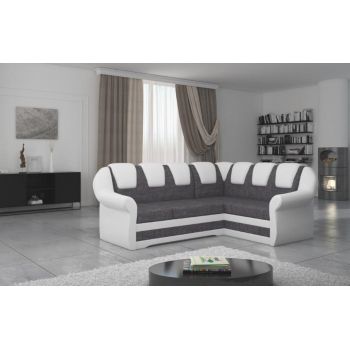 Coltar extensibil dreapta 3 locuri ELTAP, LII-038, Lord II, 243x195x112 cm, lemn/poliester, gri inchis/alb Coltar extensibil dreapta 3 locuri ELTAP, LII-038, Lord II, 243x195x112 cm, lemn/poliester, gri inchis/alb