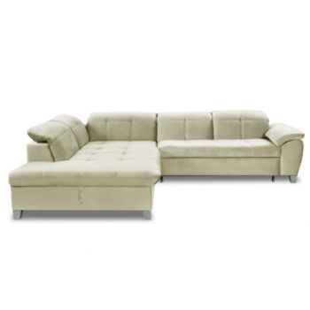 Coltar Extensibil Sevilia Lux, Stanga, 5 Locuri, Crem, 300 x 234 Cm