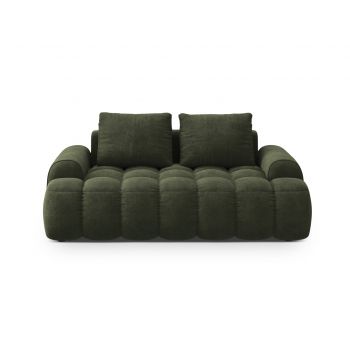 Canapea 2 locuri, Linz, Cosmopolitan Design, 175x100x84 cm, catifea, verde