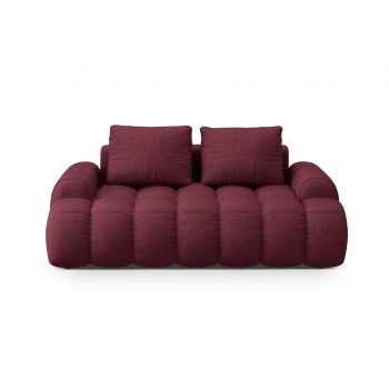 Canapea 2 locuri, Linz, Cosmopolitan Design, 175x100x84 cm, tesatura structurata, bordo