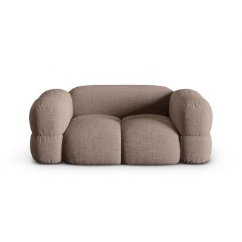 Canapea 2 locuri, Loretto, Cosmopolitan Design, 180x100x68 cm, tesatura structurata, cappuccino