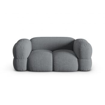 Canapea 2 locuri, Loretto, Cosmopolitan Design, 180x100x68 cm, tesatura structurata, gri