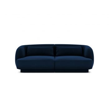 Canapea 2 locuri, Tulum, Cosmopolitan Design, 180x90x70 cm, catifea, albastru regal