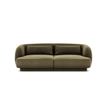 Canapea 2 locuri, Tulum, Cosmopolitan Design, 180x90x70 cm, catifea, verde