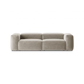 Canapea 3 locuri, Bergamo, Cosmopolitan Design, 264x108x70 cm, tesatura structurata, bej