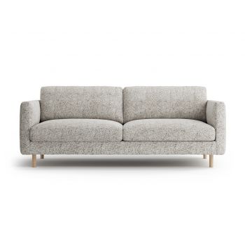 Canapea 3 locuri, Eden, Micadoni, 173x92x90 cm, tesatura structurata, bej melange