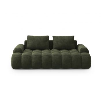 Canapea 3 locuri, Linz, Cosmopolitan Design, 200x100x84 cm, catifea, verde