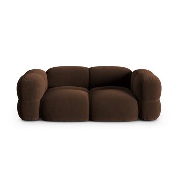 Canapea 3 locuri, Loretto, Cosmopolitan Design, 210x100x68 cm, catifea, ciocolata Canapea 3 locuri, Loretto, Cosmopolitan Design, 210x100x68 cm, catifea, ciocolata