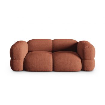 Canapea 3 locuri, Loretto, Cosmopolitan Design, 210x100x68 cm, tesatura structurata, corai
