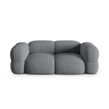 Canapea 3 locuri, Loretto, Cosmopolitan Design, 210x100x68 cm, tesatura structurata, gri
