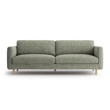 Canapea 4 locuri, Eden, Micadoni, 209x92x90 cm, tesatura structurata, verde muschi melanj