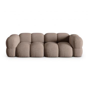 Canapea 4 locuri, Loretto, Cosmopolitan Design, 250x100x68 cm, tesatura structurata, cappuccino
