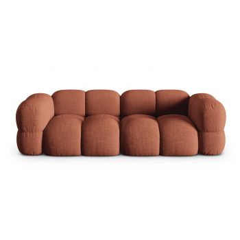 Canapea 4 locuri, Loretto, Cosmopolitan Design, 250x100x68 cm, tesatura structurata, corai