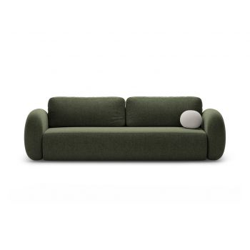 Canapea extensibila 3 locuri, Tonale, Cosmopolitan Design, 262x105x88 cm, tesatura chenille, verde