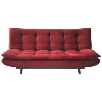 CANAPEA EXTENSIBILĂ metal, textil bordo
