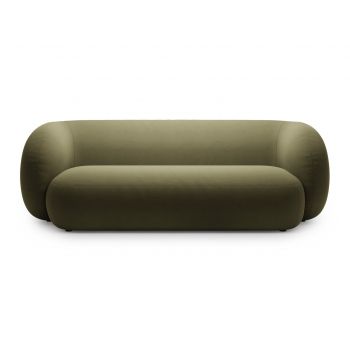 Canapea modulara 3 locuri, Kate, Micadoni, 213x99x76 cm, catifea, verde