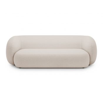 Canapea modulara 3 locuri, Kate, Micadoni, 213x99x76 cm, tesatura boucle, bej