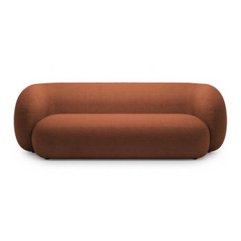 Canapea modulara 3 locuri, Kate, Micadoni, 213x99x76 cm, tesatura boucle, teracota