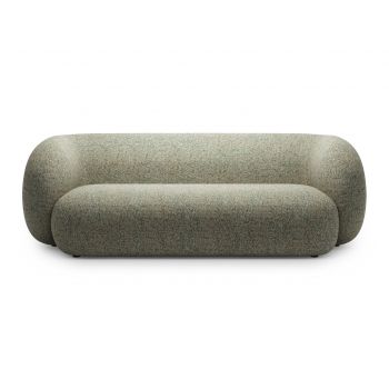 Canapea modulara 3 locuri, Kate, Micadoni, 213x99x76 cm, tesatura structurata, verde muschi melanj