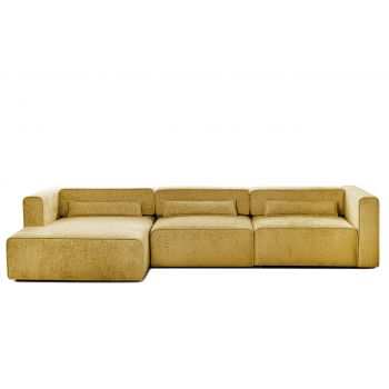 Colțar Extensibil 5 locuri ZANETTO, cu ladă de depozitare, 340x157x70 cm