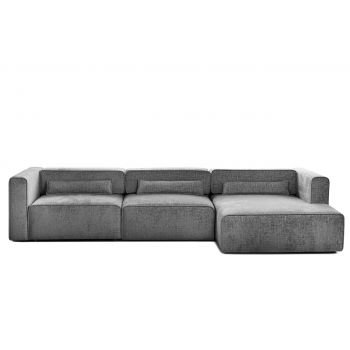 Colțar Extensibil 5 locuri ZANETTO, cu ladă de depozitare, 340x157x70 cm