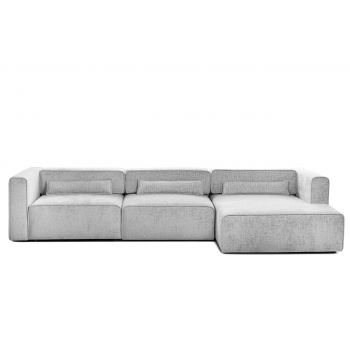 Colțar Extensibil 5 locuri ZANETTO, cu ladă de depozitare, 340x157x70 cm