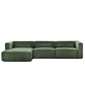 Colțar Extensibil 5 locuri ZANETTO, cu ladă de depozitare, 340x157x70 cm