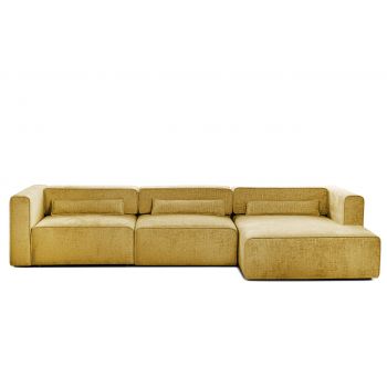 Colțar Extensibil 5 locuri ZANETTO, cu ladă de depozitare, 340x157x70 cm