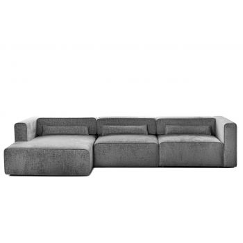 Colțar Extensibil 5 locuri ZANETTO, cu ladă de depozitare, 340x160x70 cm