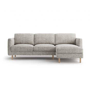 Coltar dreapta 3 locuri, Eden, Micadoni, 250x150x90 cm, tesatura structurata, bej melange