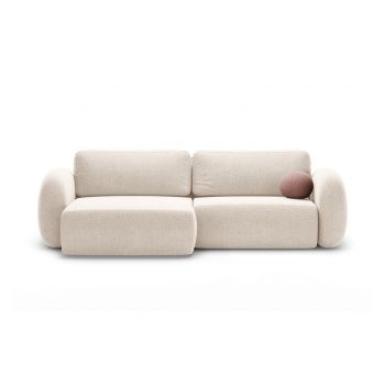 Coltar extensibil reversibil 4 locuri, Tonale, Cosmopolitan Design, 262x149x88 cm, tesatura chenille, bej deschis